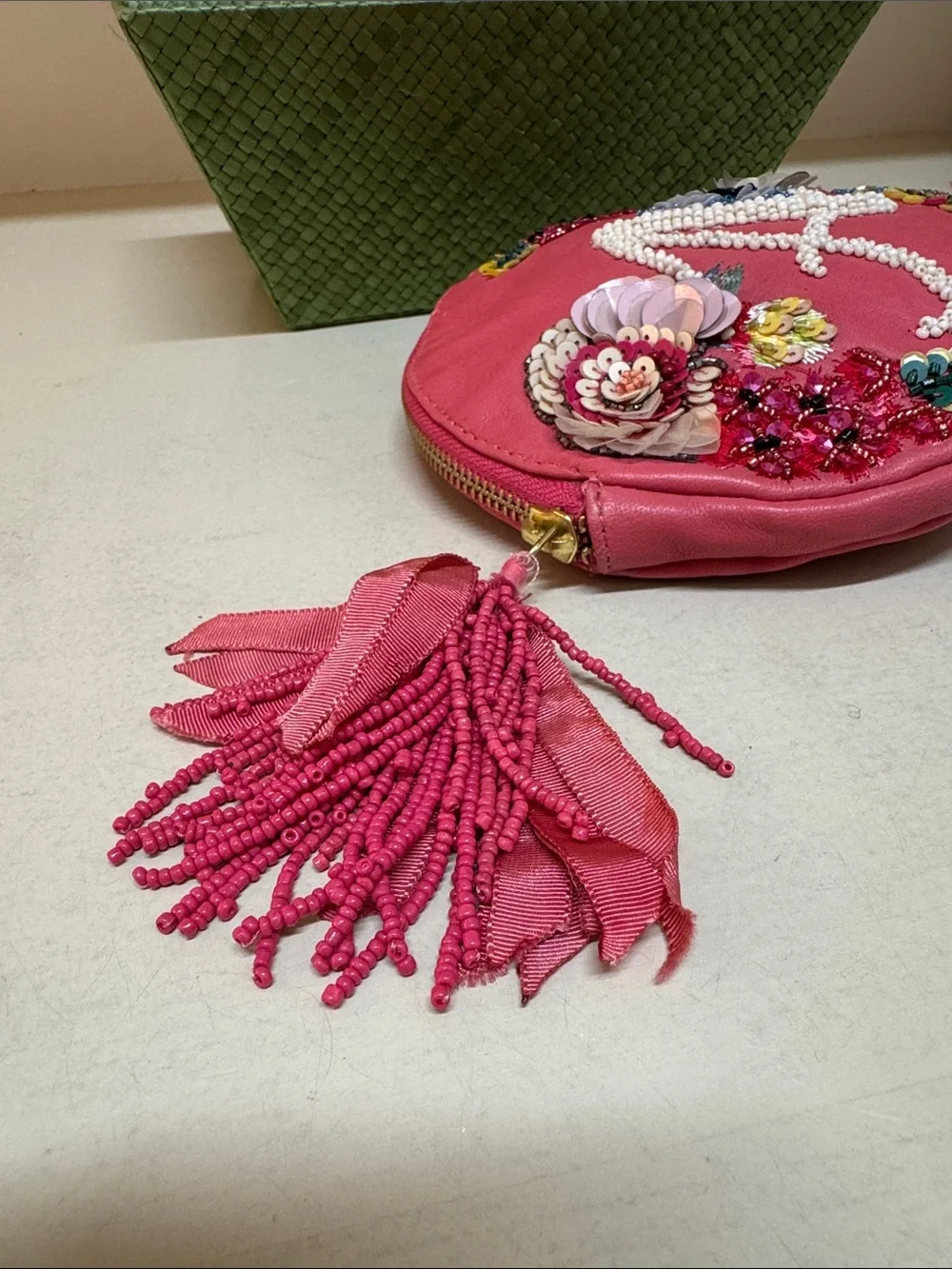 Anthropologie intricately beaded